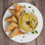 baba ghanuj spinach fatayer homemade pickled tomatoes